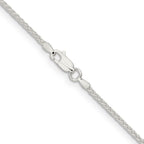 Sterling Silver 1.6mm Round Spiga Chain
