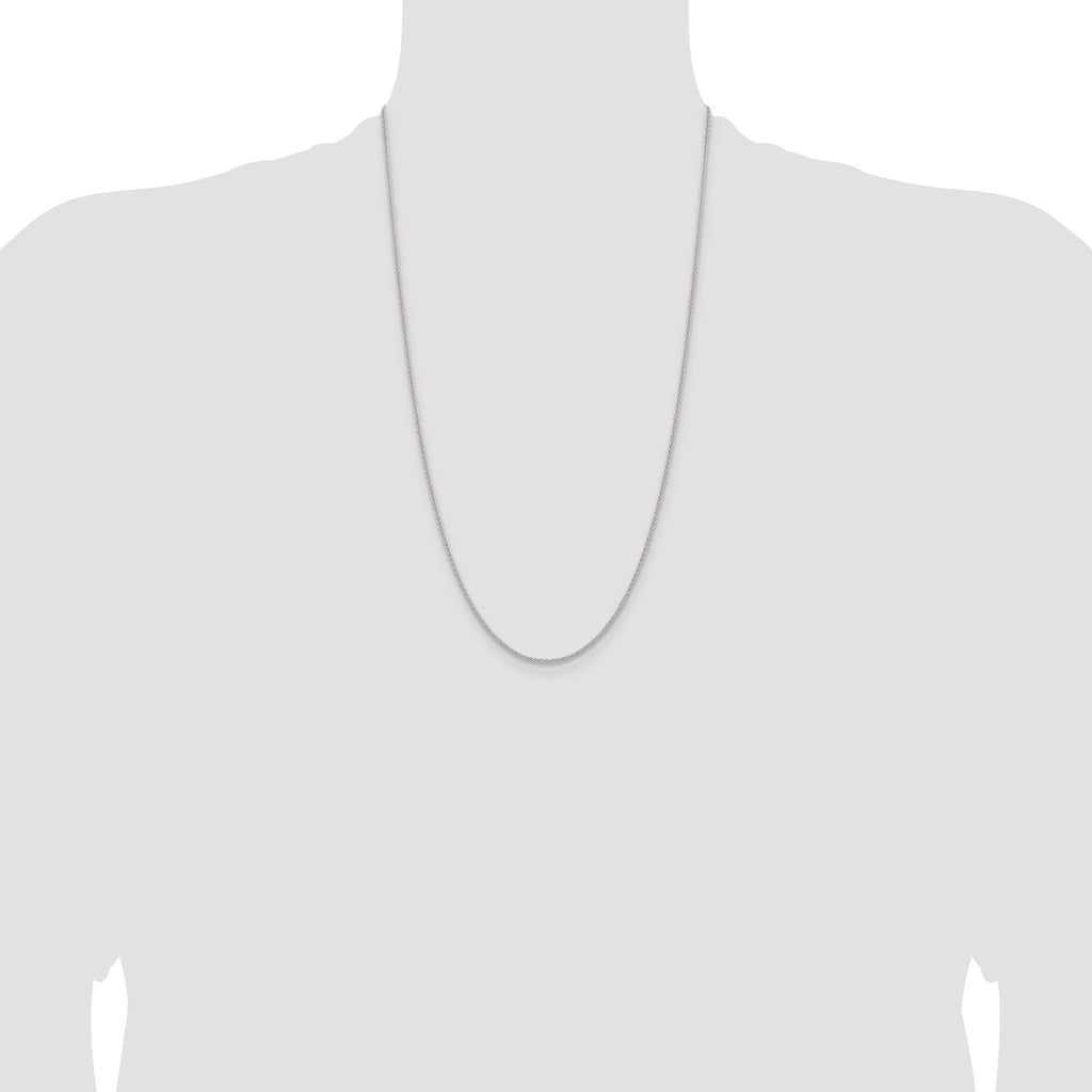 Sterling Silver 1.6mm Round Spiga Chain