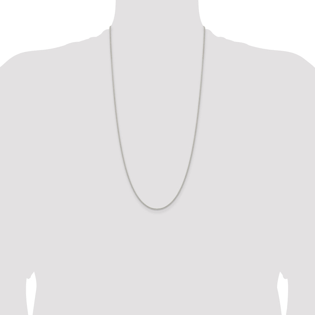 Sterling Silver 1.6mm Round Spiga Chain