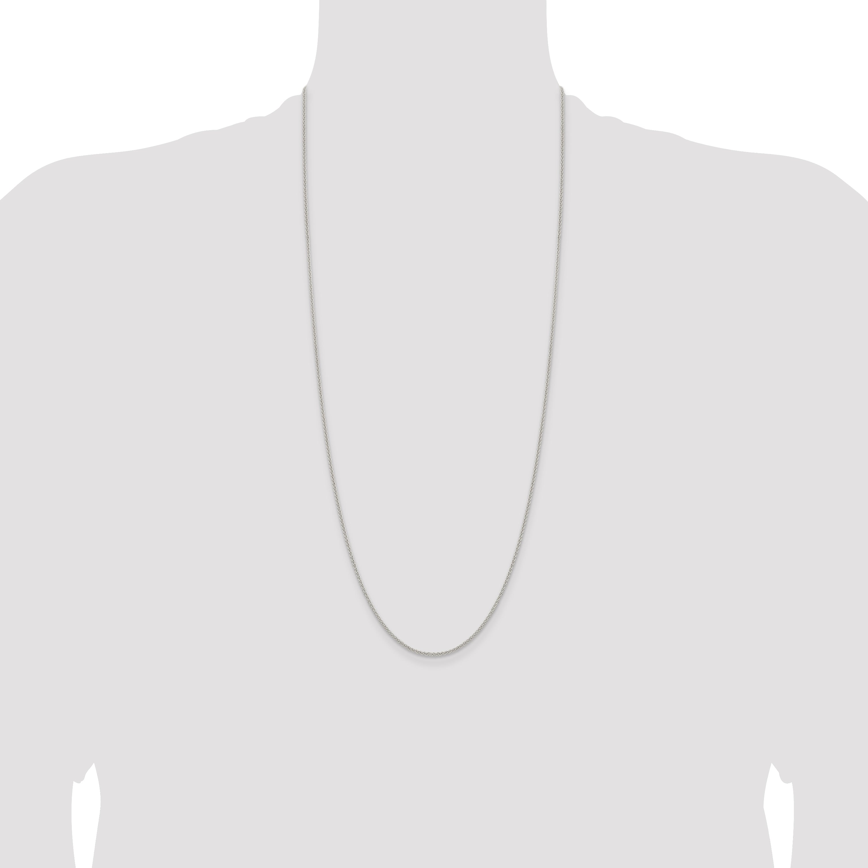Sterling Silver 1.6mm Round Spiga Chain