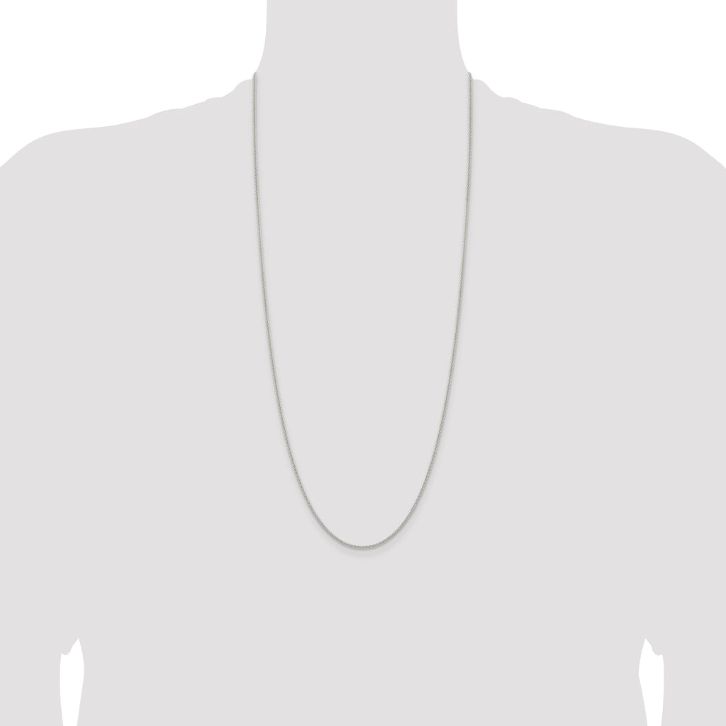 Sterling Silver 1.6mm Round Spiga Chain