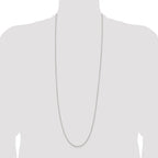 Sterling Silver 1.6mm Round Spiga Chain