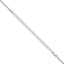 Sterling Silver 1.6mm Round Spiga Chain With 2 Inch Extension
