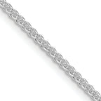 Sterling Silver Rhodium-Plated 1.6mm Round Spiga Chain