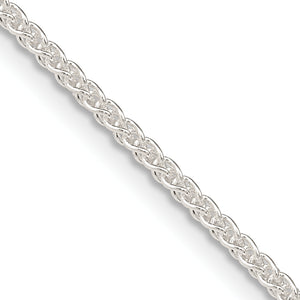 Sterling Silver 1.6mm Round Spiga Chain