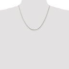 Sterling Silver Wheat Chain Necklace 1.75mm