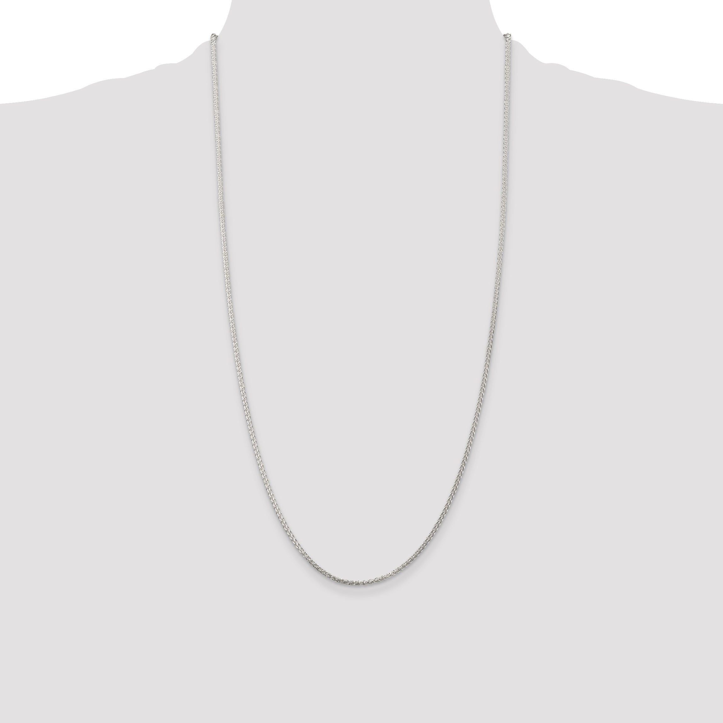 Sterling Silver 1.75mm Round Spiga Chain