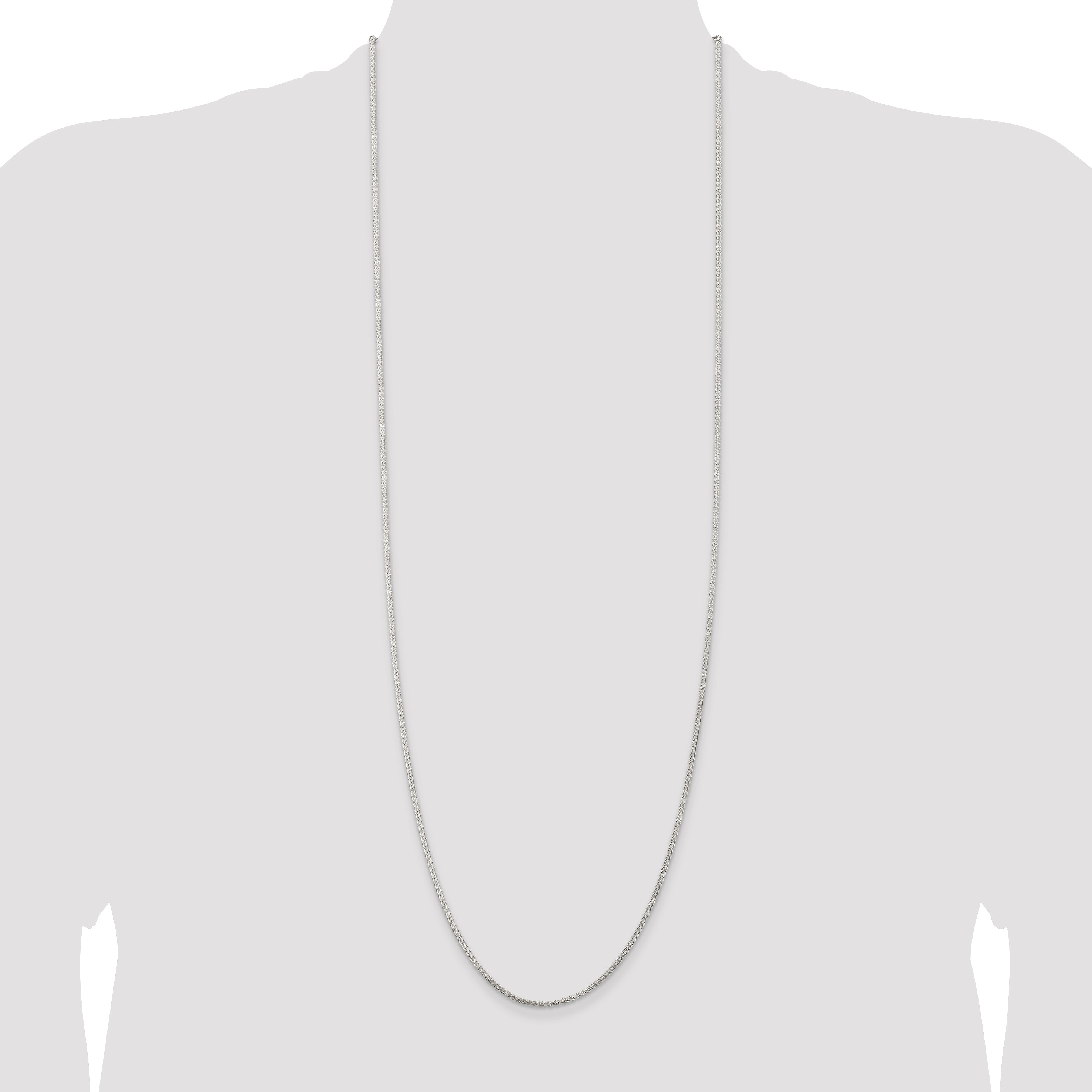 Sterling Silver 1.75mm Round Spiga Chain