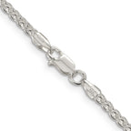 Sterling Silver Wheat Chain Necklace 2.5mm