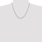 Sterling Silver Wheat Chain Necklace 2.5mm