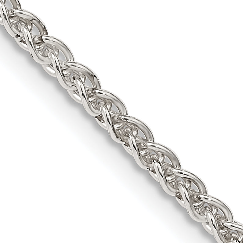 Sterling Silver Wheat Chain Necklace 2.5mm Main image