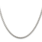 Sterling Silver Wheat Chain Necklace 3mm