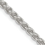 Sterling Silver Wheat Chain Necklace 3mm