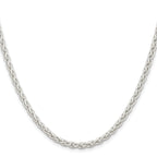 Sterling Silver Wheat Chain Necklace 3.7mm