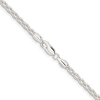 Sterling Silver 3.7mm Round Spiga Chain