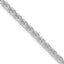 Sterling Silver Rhodium-Plated Wheat Chain Necklace 3.7mm