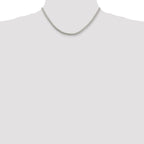Sterling Silver Wheat Chain Necklace 4mm
