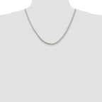 Sterling Silver Rhodium-plated 4mm Round Spiga Chain