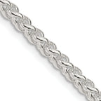 Sterling Silver Wheat Chain Necklace 4mm