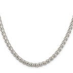 Sterling Silver Wheat Chain Necklace 5mm