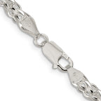 Sterling Silver Wheat Chain Necklace 5mm