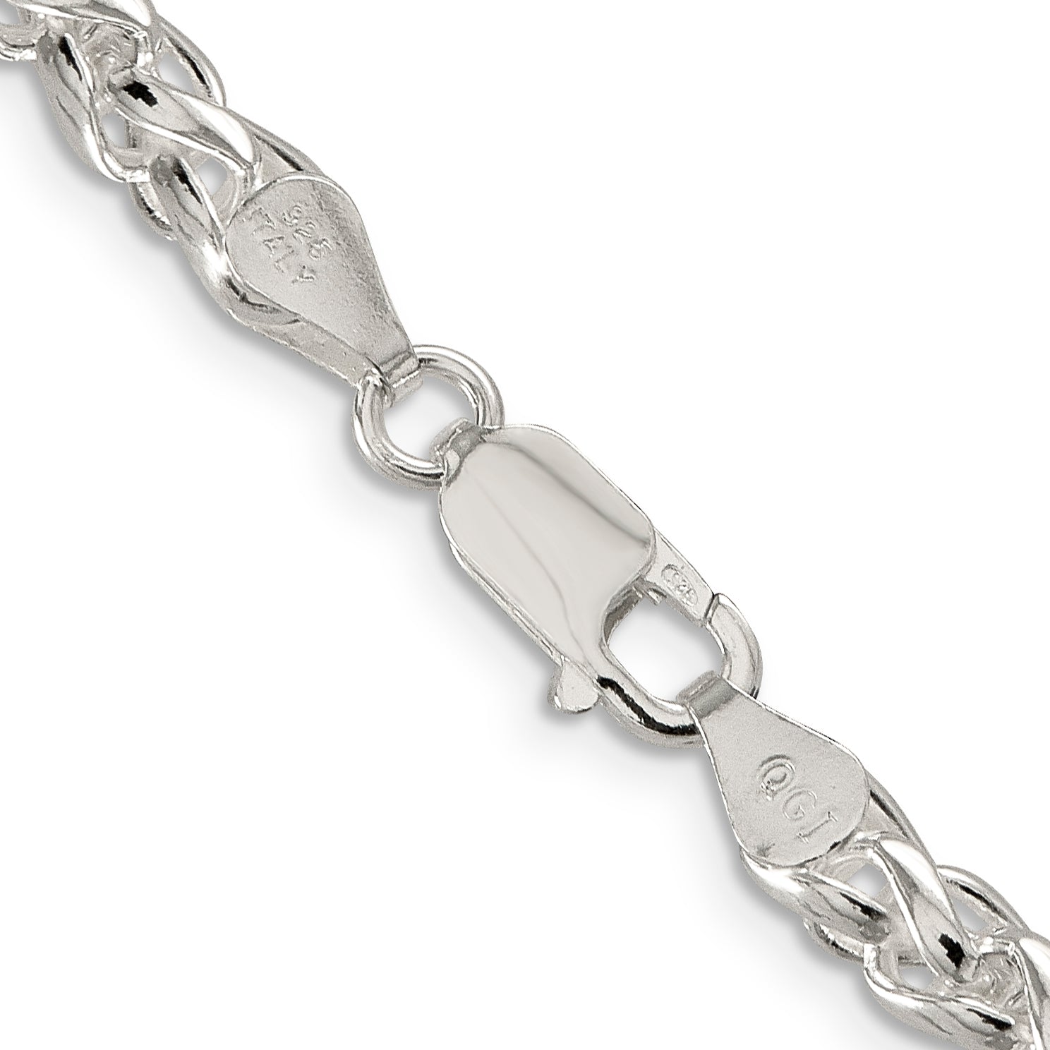 Sterling Silver Wheat Chain Necklace 5mm