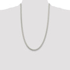 Sterling Silver 5mm Round Spiga Chain
