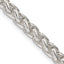 Sterling Silver Wheat Chain Necklace 5mm
