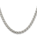 Sterling Silver Wheat Chain Necklace 6mm