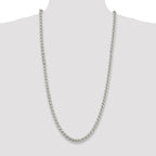 Sterling Silver 6mm Round Spiga Chain