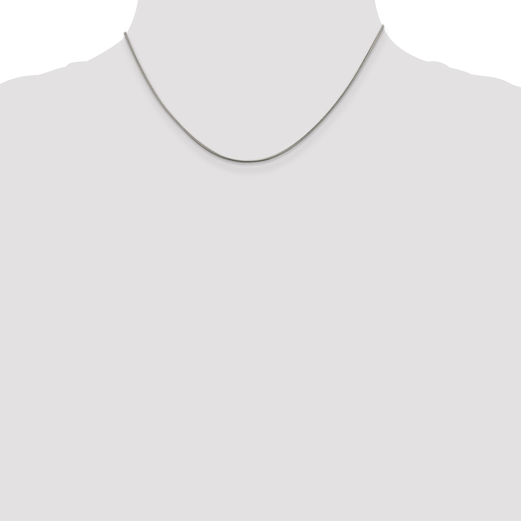 Sterling Silver Snake Chain Necklace 0.8mm