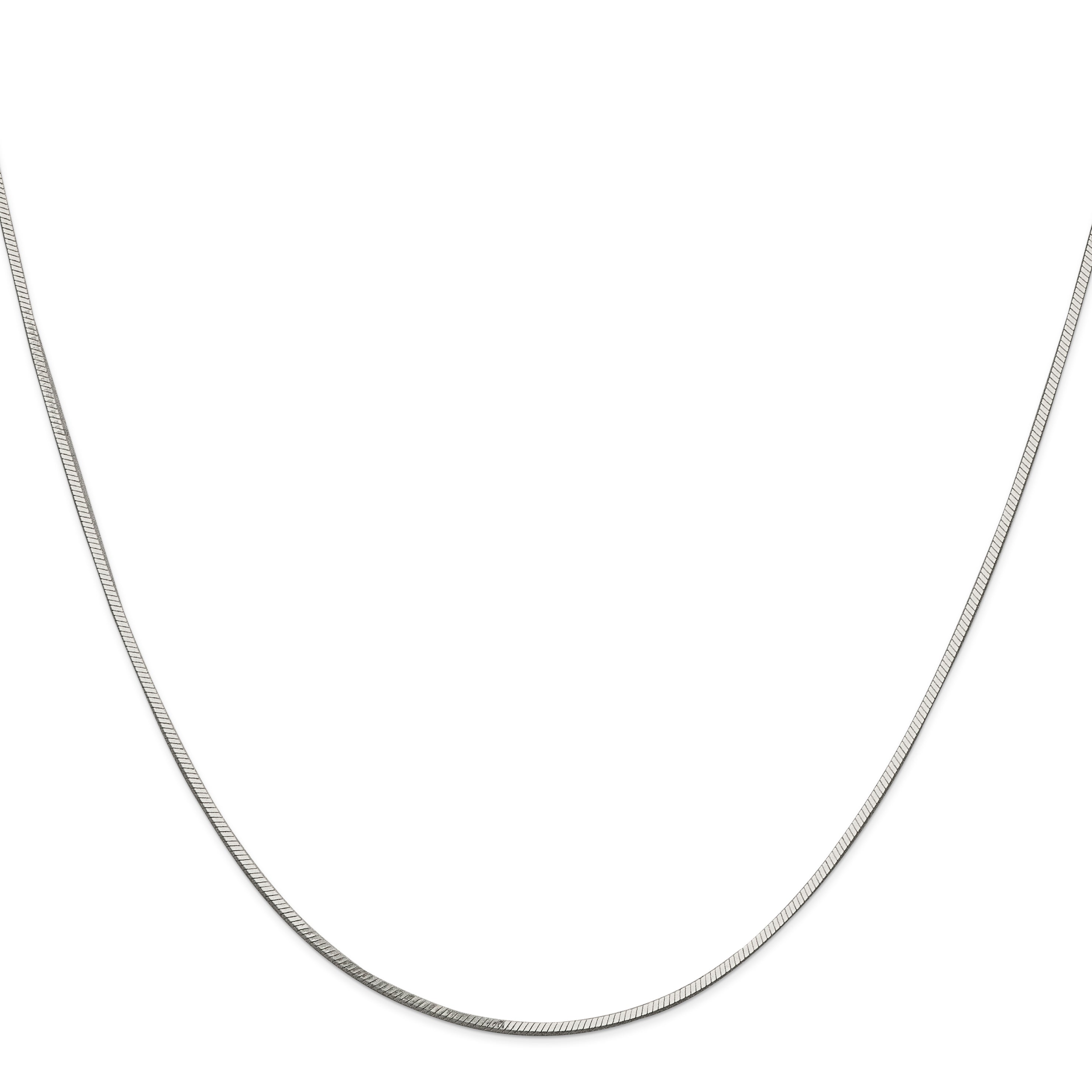 Sterling Silver Snake Chain Necklace 1mm Secondary image
