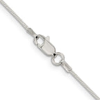 Sterling Silver Snake Chain Necklace 1mm