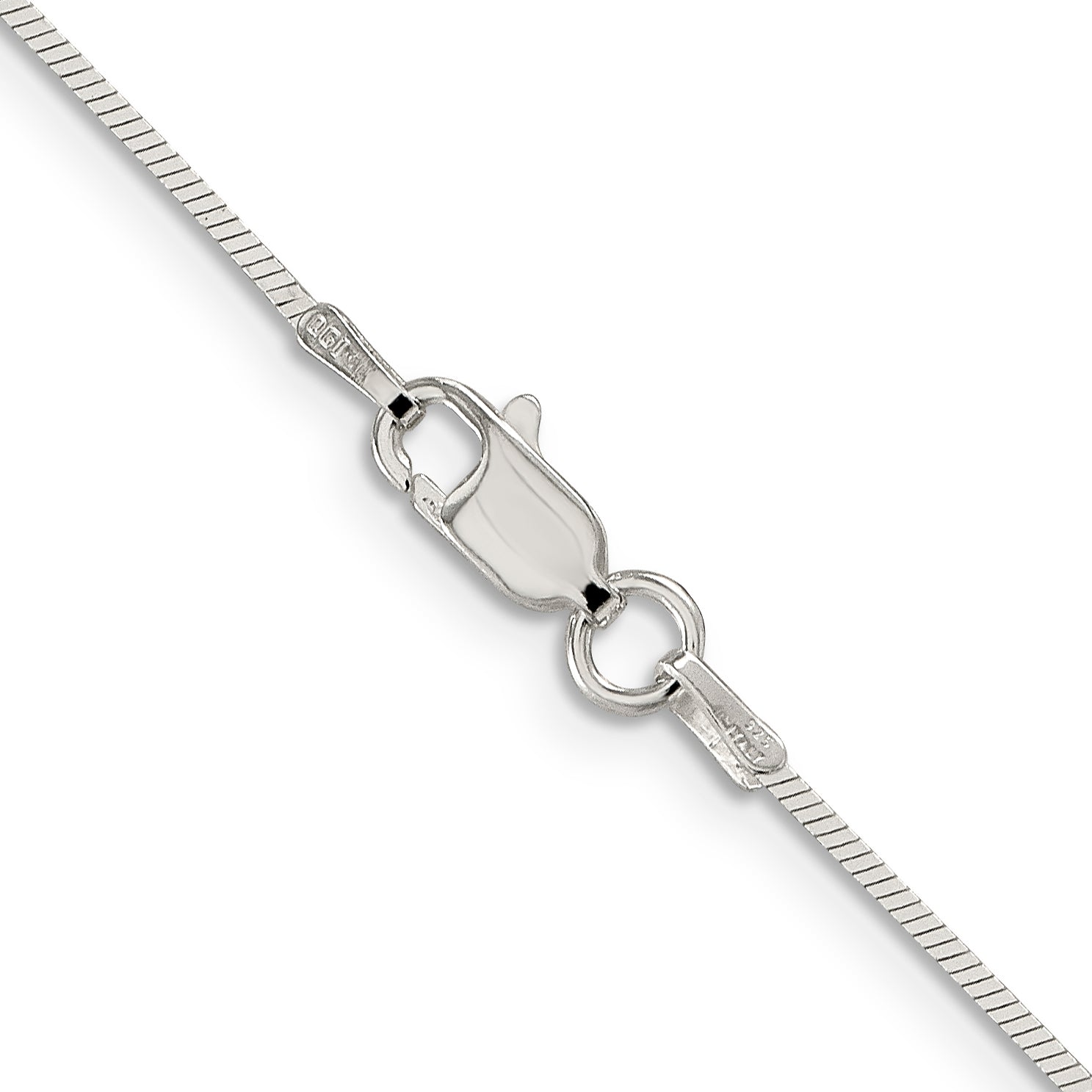 Sterling Silver Snake Chain Necklace 1mm