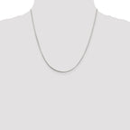 Sterling Silver 1mm Square Snake Chain