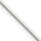 Sterling Silver Snake Chain Necklace 1mm