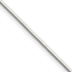 Sterling Silver Snake Chain Necklace 1.15mm