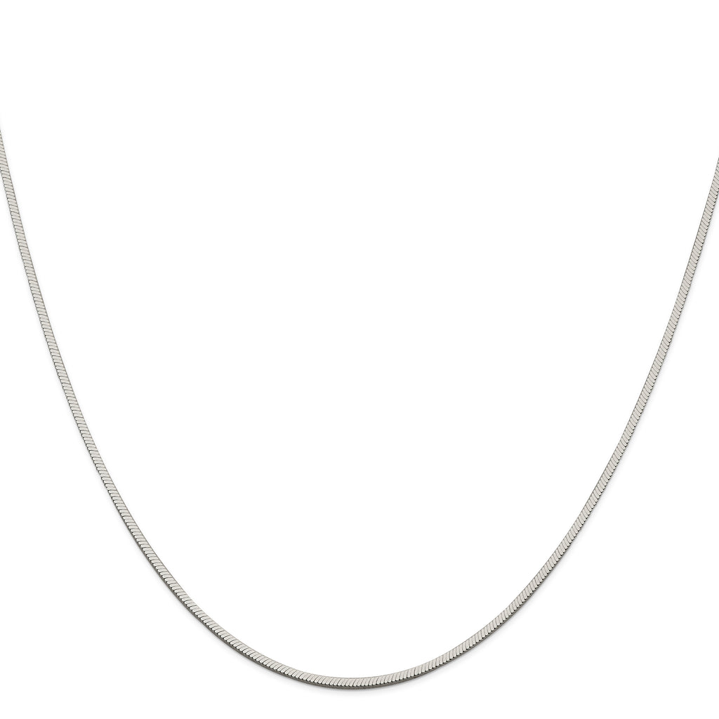 Sterling Silver Snake Chain Necklace 1.25mm