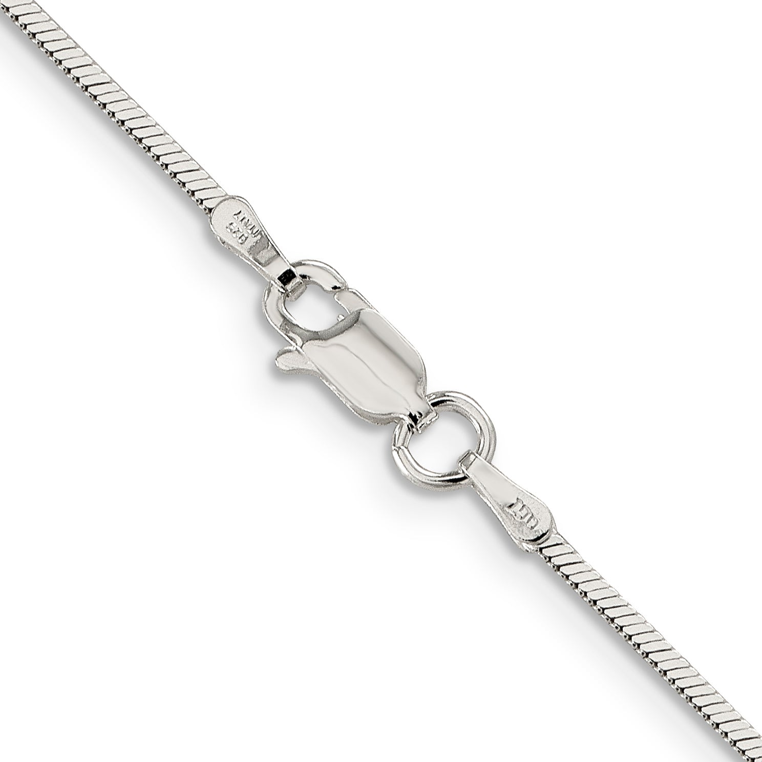 Sterling Silver Snake Chain Necklace 1.25mm