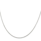 Sterling Silver .85mm Diamond-Cut Round Spiga Chain