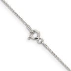 Sterling Silver .85mm Diamond-Cut Round Spiga Chain