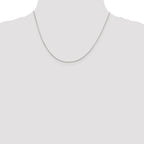 Sterling Silver .85mm Diamond-Cut Round Spiga Chain With 2 Inch Extension