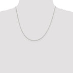 Sterling Silver .85mm Diamond-cut Round Spiga Chain