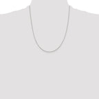 Sterling Silver .85mm Diamond-Cut Round Spiga Chain