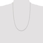 Sterling Silver .85mm Diamond-cut Round Spiga Chain
