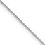 Sterling Silver Rhodium-plated .85mm Diamond-cut Round Spiga Chain