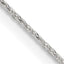 Sterling Silver .85mm Diamond-Cut Round Spiga Chain With 2 Inch Extension