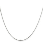 Sterling Silver 1.25mm Diamond-Cut Round Spiga Chain