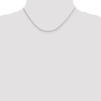 Sterling Silver 1.25mm Diamond-Cut Round Spiga Chain