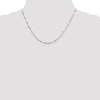 Sterling Silver 1.25mm Diamond-Cut Round Spiga Chain With 2 Inch Extension